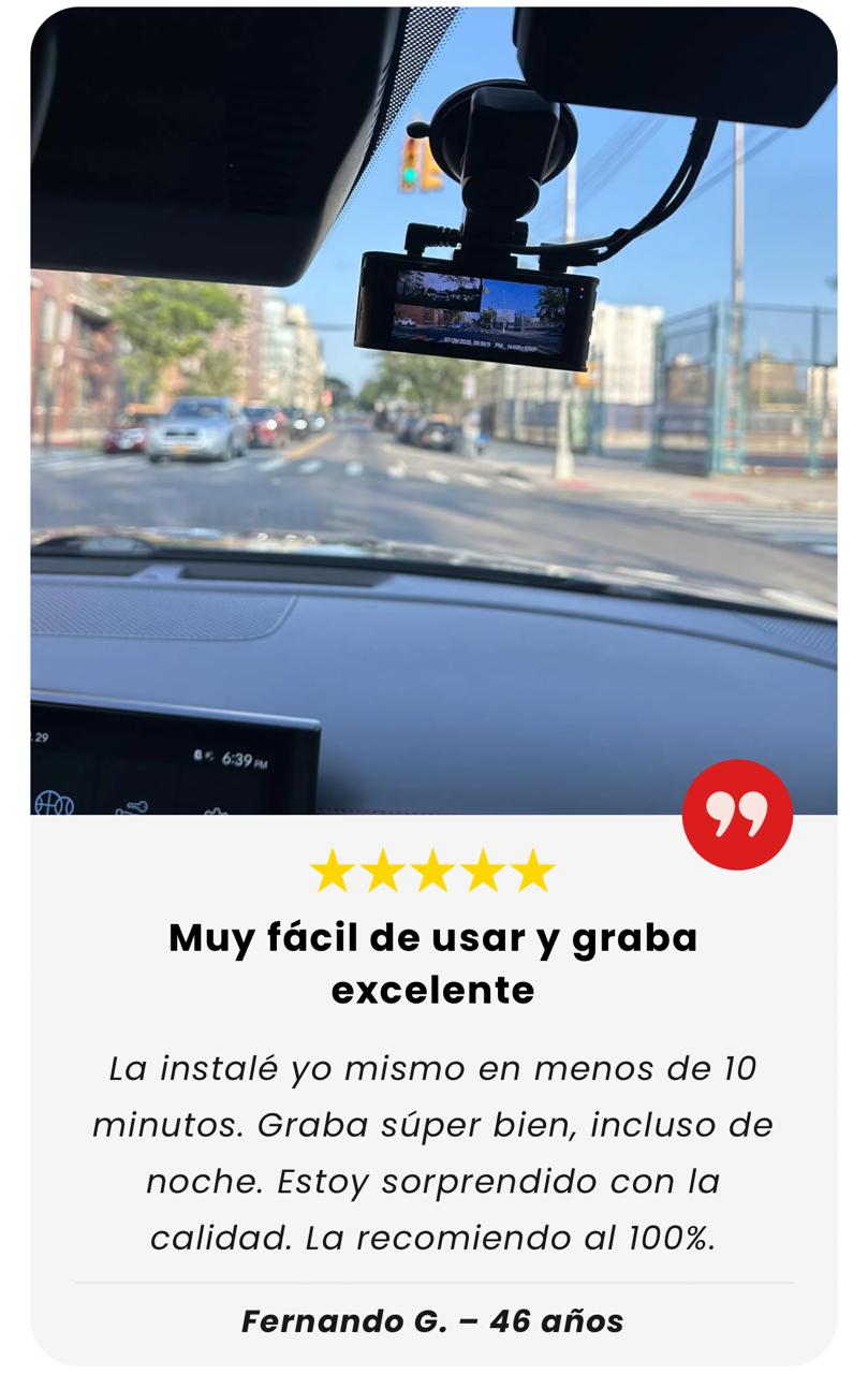 Cámara de Seguridad Vehicular 1080p – Triple Protección en Cada Trayecto