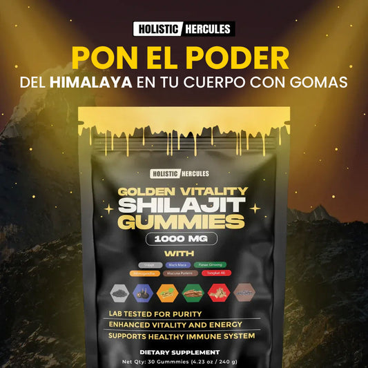 Gomas de Shilajit x60: Suplemento natural para mejorar estrés, ánimo y rendimiento 💪🔥