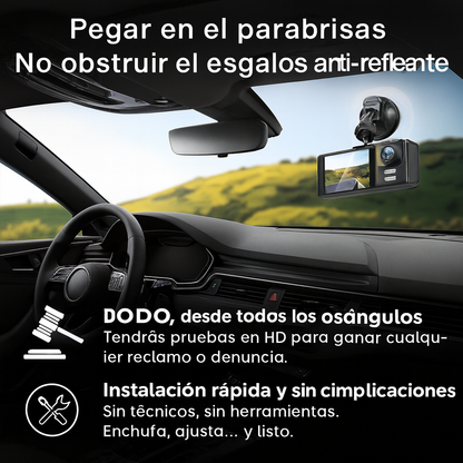 Cámara de Seguridad Vehicular 1080p – Triple Protección en Cada Trayecto
