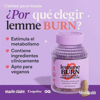 ¡50% OFF Hoy — Precio nunca antes visto en Colombia! LEMME BURN — El quemador #1 entre mujeres que no logran bajar de peso 🔥