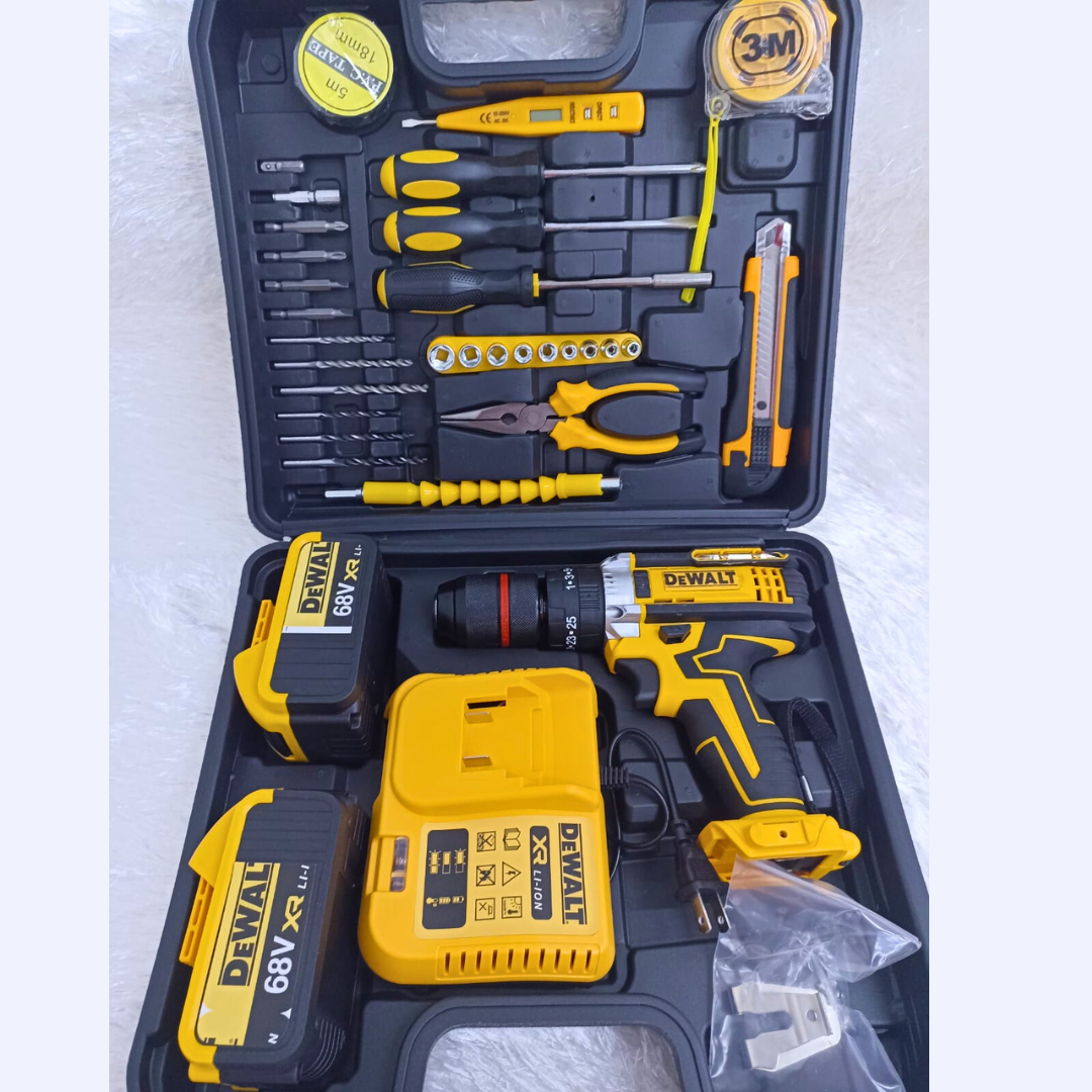 Potente Taladro Inalámbrico De 68 Voltios Full + Accesorios