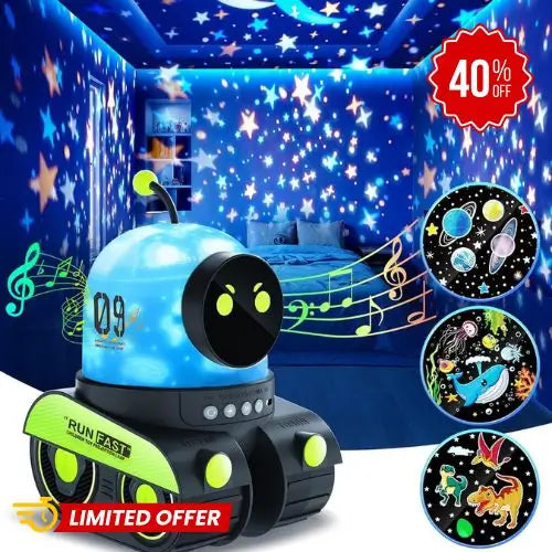 Proyector Robot Que Ilumina el Mundo de tus Hijos